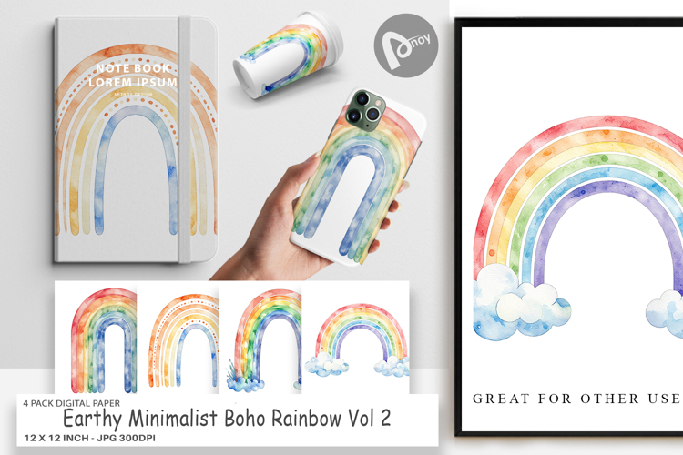 Boho Scrapbook Paper Image 14