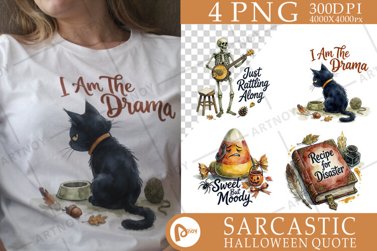 Retro Sarcastic Spook Sublimation example image 1