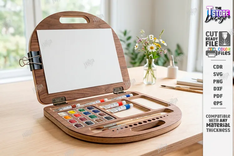 Easel For Drawing Laser Cut | Wooden Tabletop Paint Easel