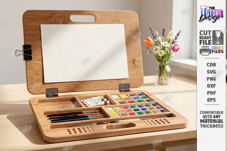 Easel For Drawing Laser Cut | Wooden Tabletop Paint Easel