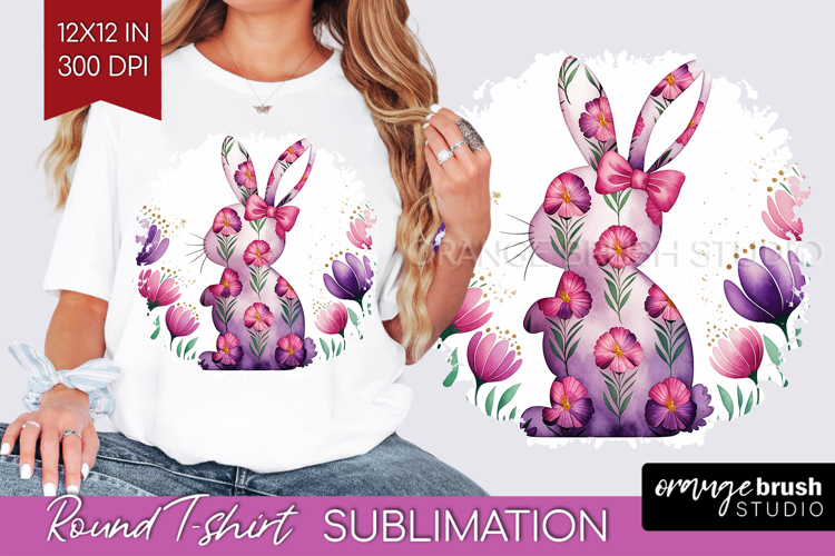 Easter Round Tshirt Background - Floral Easter PNG