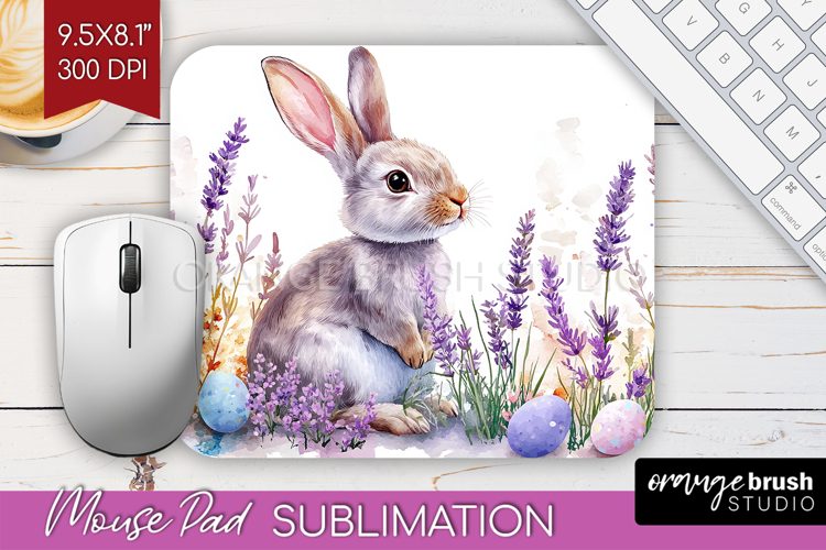 Easter Mouse Pad Sublimation - Floral Easter Mousepad PNG