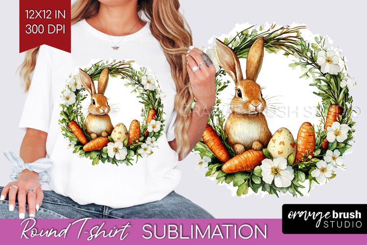 Easter Round Tshirt Background - Floral Easter PNG