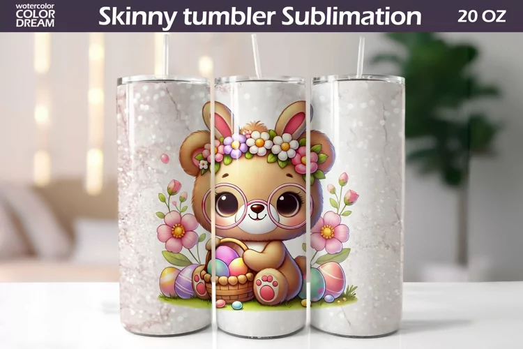 Easter Animal Tumbler | I Cute Bear Tumbler