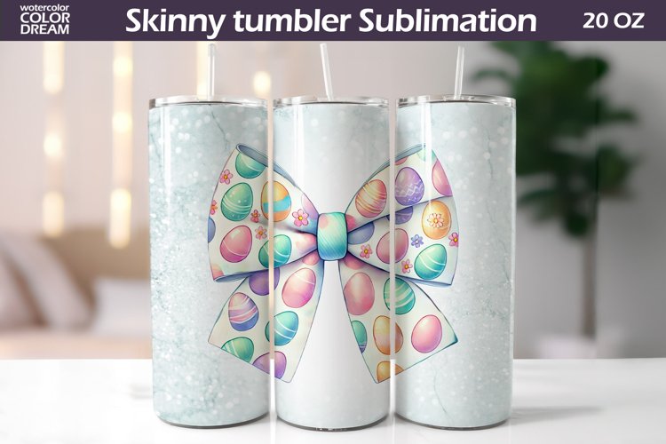 Easter Tumbler Wrap | I Coquette Bow Tumbler example image 1