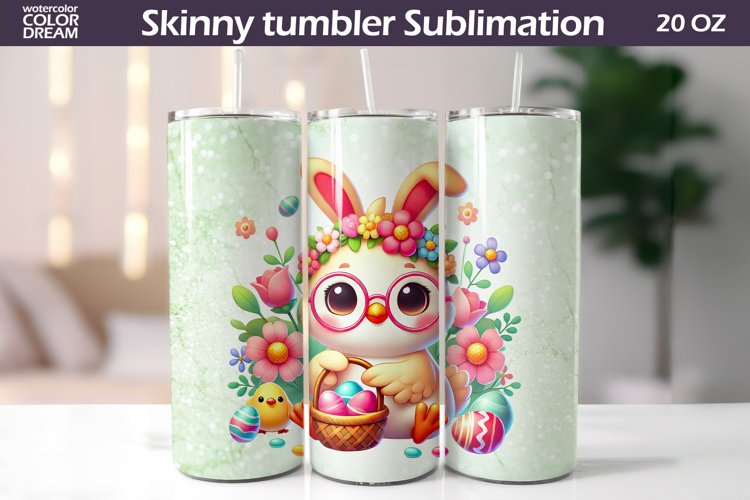 Easter Animal Tumbler | I Cute Chicken Tumbler
