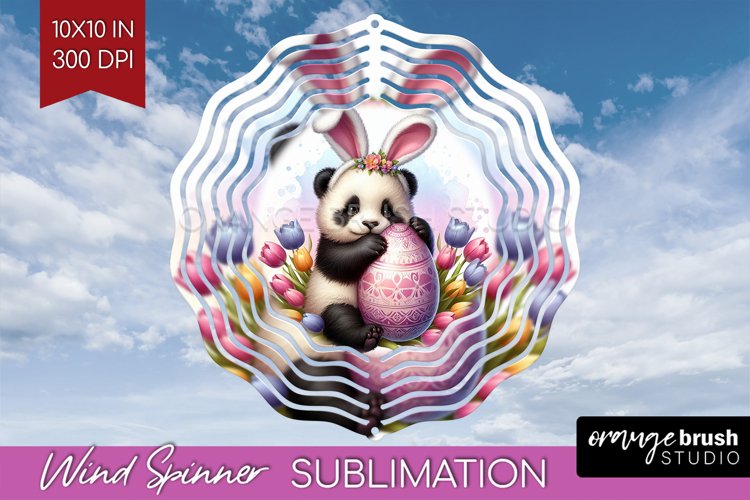 Easter Animals Wind Spinner Sublimation PNG - Bunny Ears