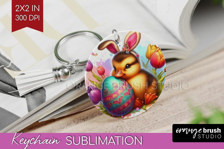 Easter Animals Keychain PNG - Bunny Ears Keychain