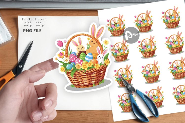 Easter Basket Clipart Image 8