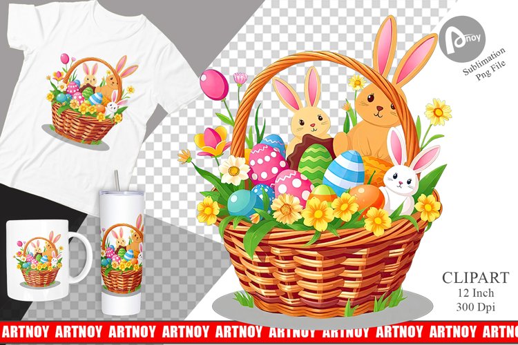 Easter Basket Clipart
