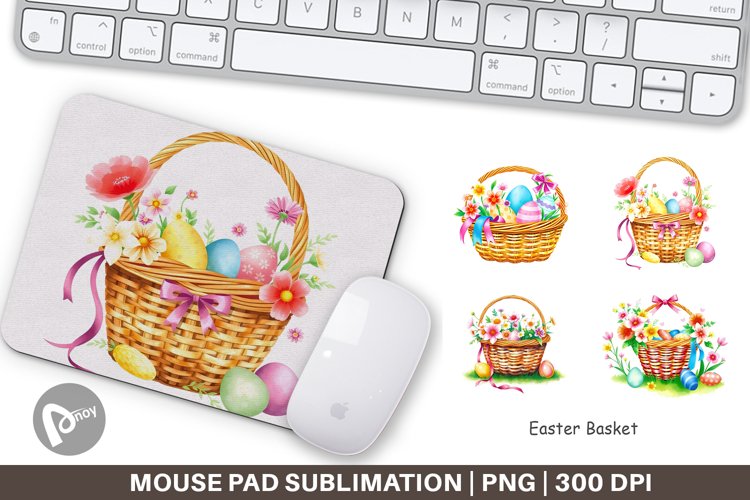 Mouse Pad Easter Basket example image 1