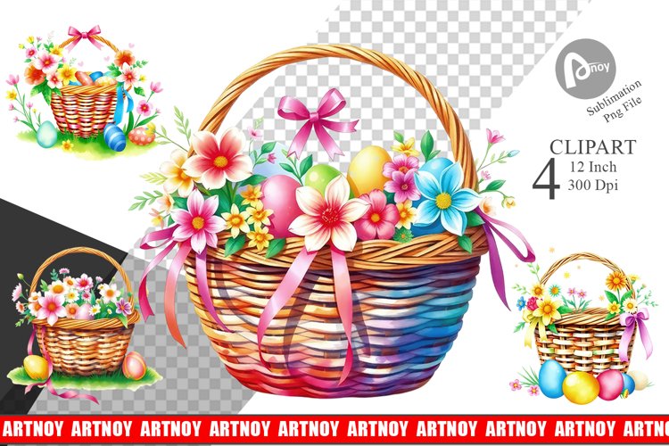 Easter Basket Clipart Image 2