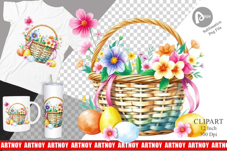 Easter Basket Clipart Image 23