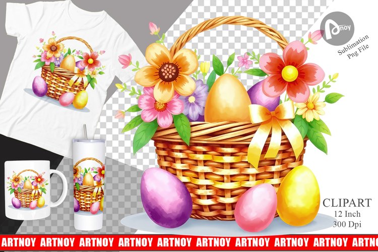 Easter Basket Clipart Image 22