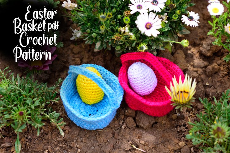 Easter Basket Crochet Pattern example image 1