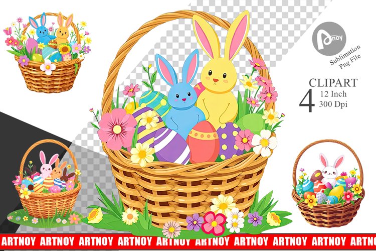 Easter Basket Clipart Image 10