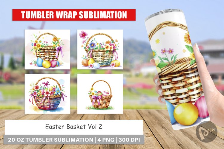Tumbler Wrap Easter Basket example image 1