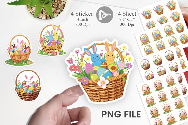 Easter Basket Clipart Image 13