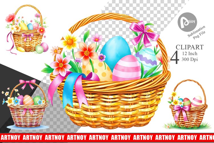 Easter Basket Clipart