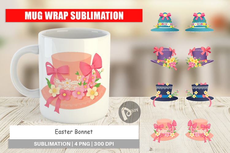 Mug Wrap Easter Bonnet