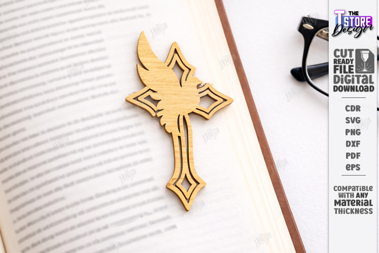 Christian Easter Bookmark Laser Cut | Religious Cross | CNC