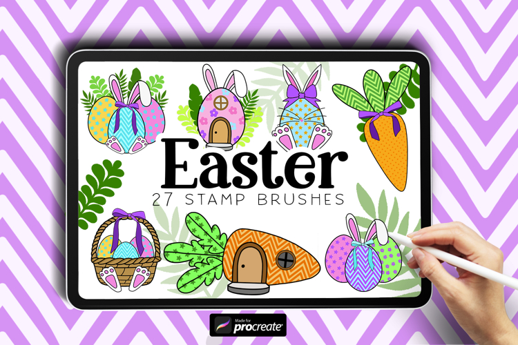 Easter Builder Toolkit for Procreate | Patterns & Stamps