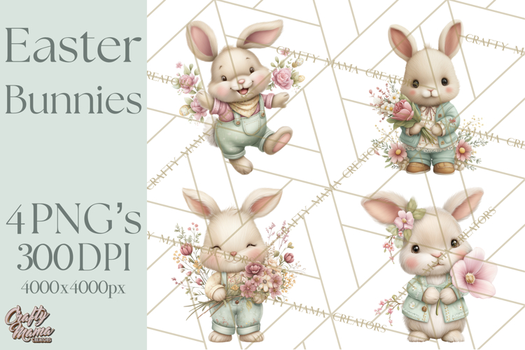 Cute Bunny Clipart Image 13