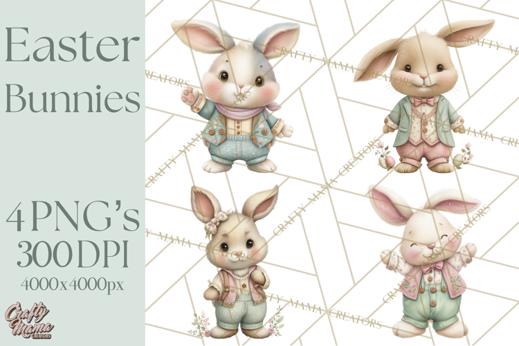 Cute Bunny Clipart Image 14