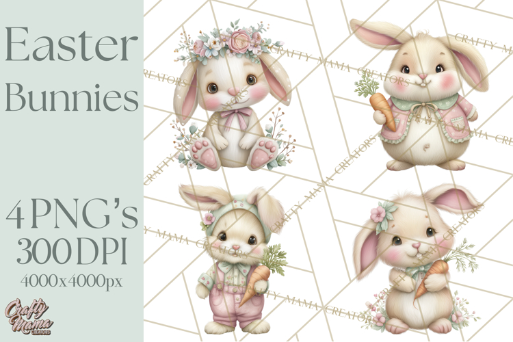 Cute Bunny Clipart Image 16