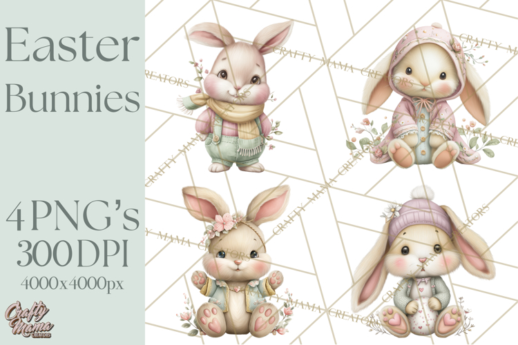Cute Bunny Clipart Image 3