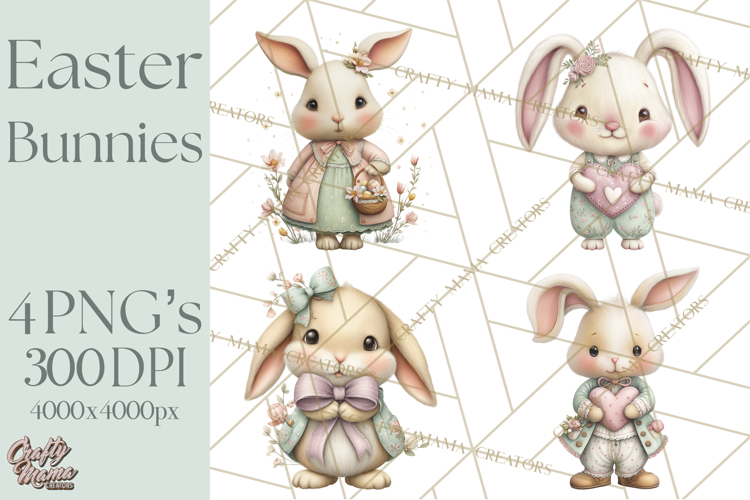 Cute Bunny Clipart Image 5