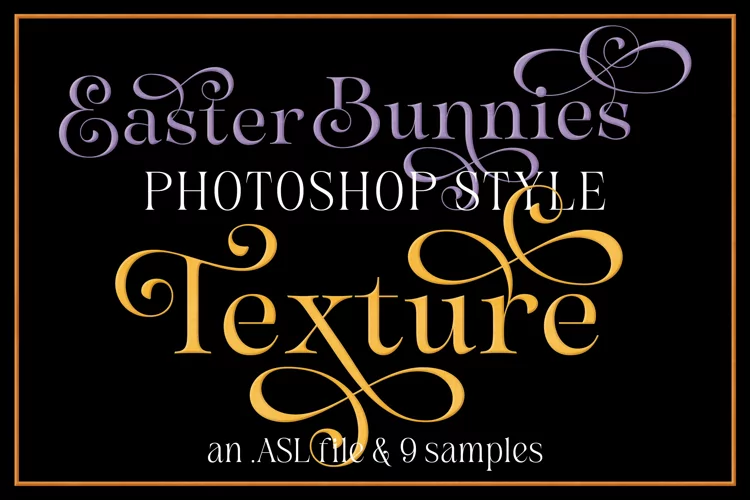 Photoshop Style, Easter Bunnies Texture Photoshop Style