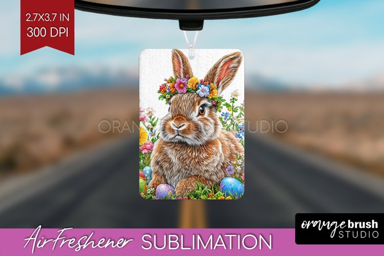 Easter Bunny Air Freshener PNG - Easter PNG Sublimation