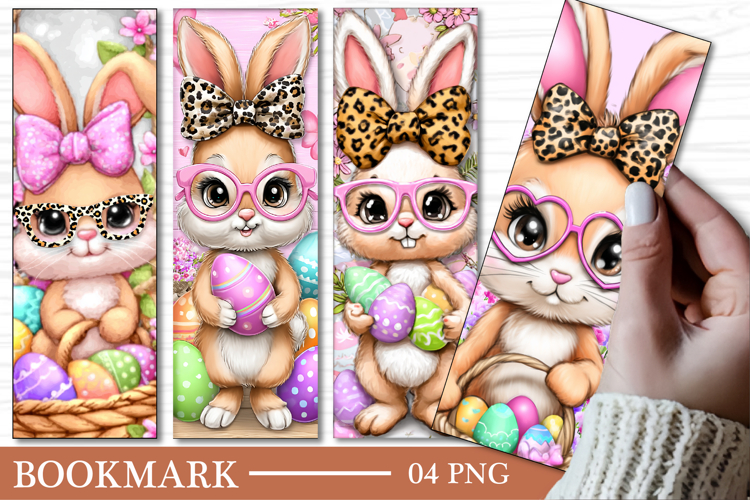 Easter Bunny Bookmark Design Easter Bookmark Printable