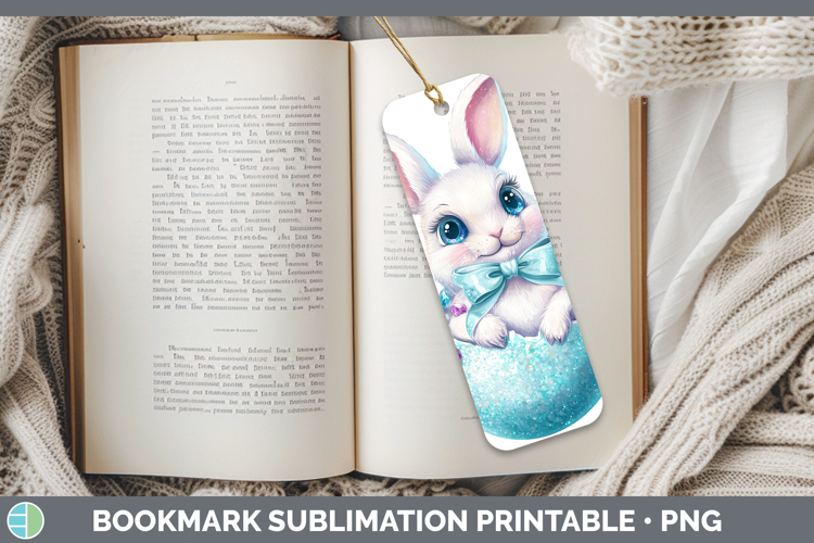 Easter Bunny Bookmark Sublimation Printable Designs