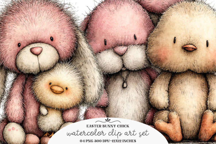 Easter bunny chick clipart - Easter bunny chick Png