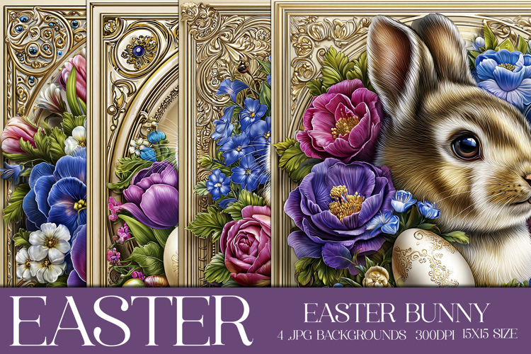 Easter Background, Easter Card, Easter Bunny Backgrounds, 19