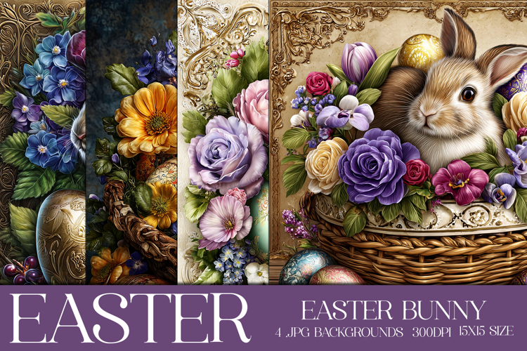 Easter Background, Easter Card, Easter Bunny Backgrounds, 20