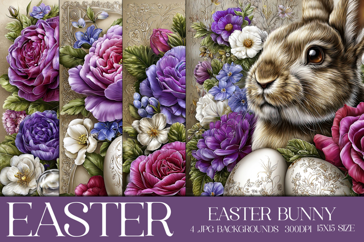 Easter Background, Easter Card, Easter Bunny Backgrounds, 23