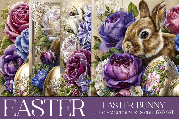 Easter Background, Easter Card, Easter Bunny Backgrounds, 25