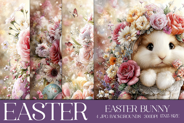 Easter Background, Easter Card, Easter Bunny Backgrounds, 36