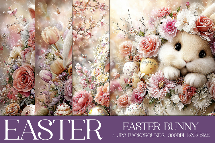 Easter Background, Easter Card, Easter Bunny Backgrounds, 37