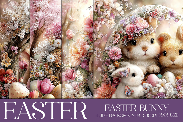 Easter Background, Easter Card, Easter Bunny Backgrounds, 39