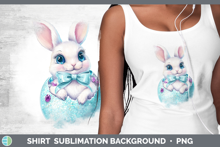 Easter Bunny Shirt Sublimation Sublimation Background Design
