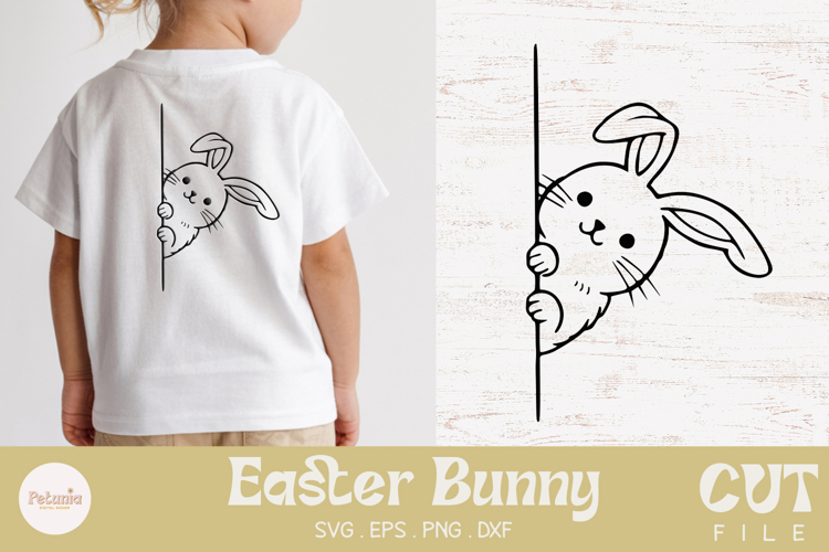 Peeking Bunny SVG | Easter Bunny SVG