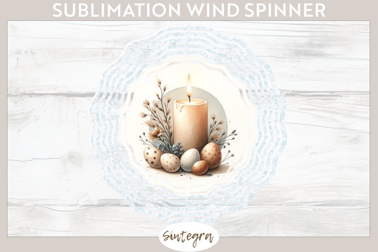 Easter Candle v1 Wind Spinner Sublimation