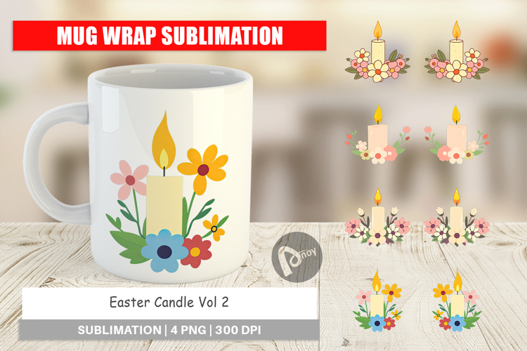 Mug Wrap Easter Candle