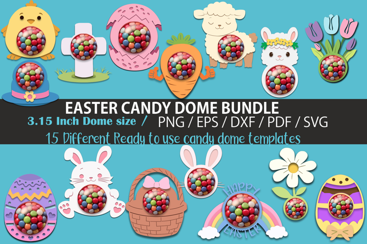 Easter Candy Dome SVG Bundle
