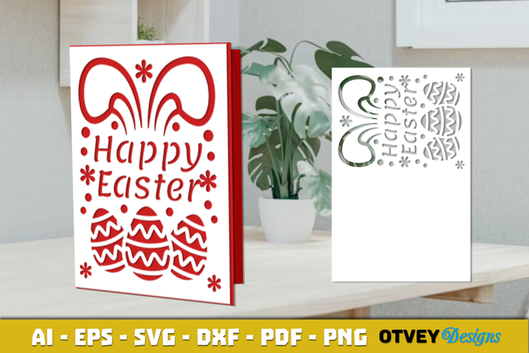 Easter Card Cover Paper Cut