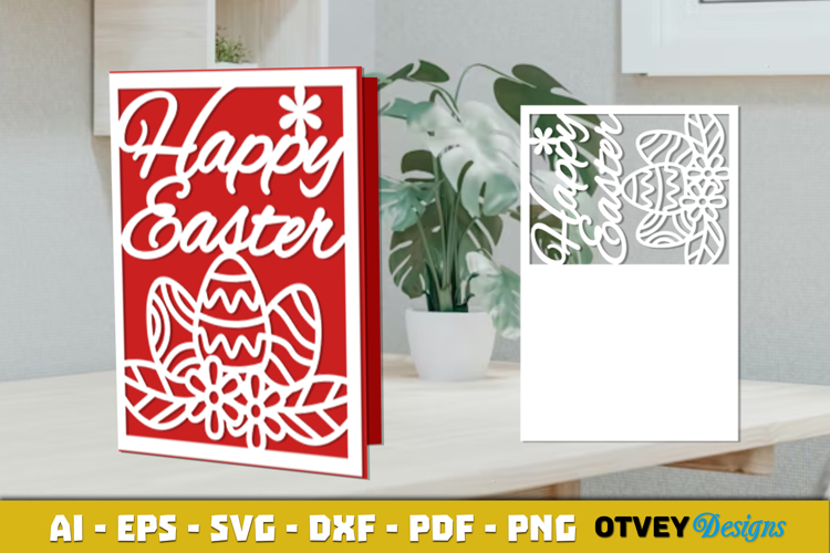 Easter Card Cover Paper Cut